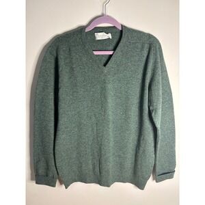 Bernhard Altmann Mens 100 Pure Virgin Lambswool V Neck Sweater Scotland Sz 42